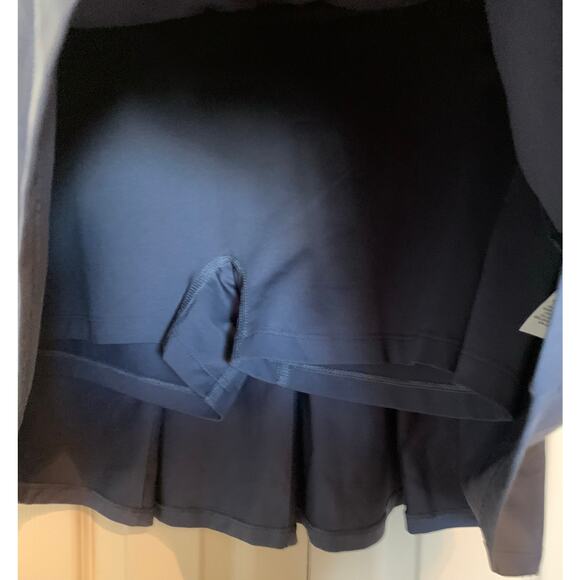 Nike golf skort pleated back size large dark blue - Picture 5 of 6